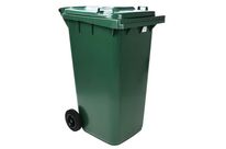 Manutan Expert - Poubelle Full Color 240L Verte - Tri Sélectif - 63% Recyclé - 2 Roues