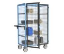 Servantes grillagées 4 côtés, verrouillables, plateau bois 250 à 500 kg