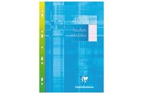 feuilles simples perforées grands carreaux A4 blanc 90 gr sac de 200