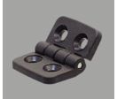 Charnière en nylon pour profilé fente de 6 mm