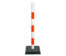 Poteau PVC Orange fluo/Blanc sur socle lesté 3kg - 2002776