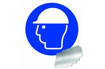 Panneau obligation de porter un casque - Alu Ø180mm - 4010700