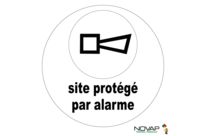 Panneau Site protégé par alarme - Novap