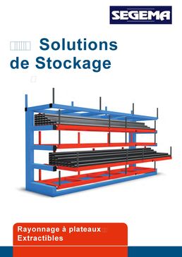 Rayonnages à plateaux extractibles