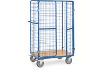 Chariot pour colis avec portes battantes et toit | 8482-3D