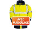 Veste de pluie marquage 1 face