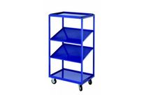 Servante d&amp;#039;atelier pour bacs à bec Rasterplan à tablettes inclinées | Modèle 23 