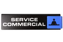 Plaquette de porte Service commercial - Europe design 175x45mm - 4261201