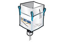 Big-bag KDB jupe de remplissage et goulotte de vidange 99 x 99 x 115 cm - 1,35 m3 | KDB99X115-R