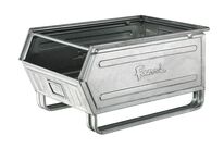 Bac à bec métallique zingué à patins 88 litres