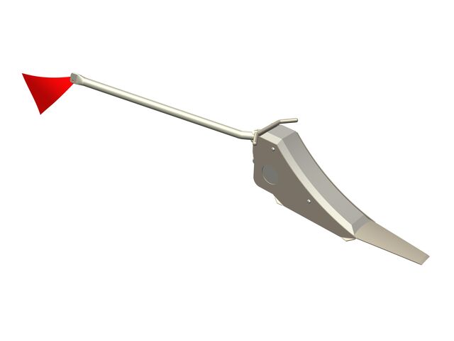 Cale anti-dérive avec drapeau pour voie ferrée | Réf. 400026 – ManuLine