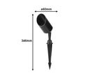 Spot à Piquer Extérieur IP65 pour Ampoule GU10
