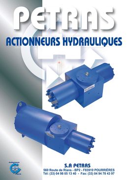 Actionneur PETRAS : Actionneur hydraulique rotatif 1/4 de tour 