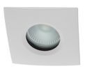 Spot LED encastrable à collerette carrée chanfrein SPLIT - Blanc mat 