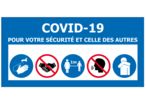 Stickers de distanciation spéciaux COVID-19 | Stratus Packaging