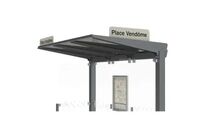 Plaque d&amp;#039;arrêt de bus latérale pour abribus Conviviale