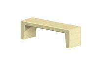 Banquette extérieur en béton Rhéa