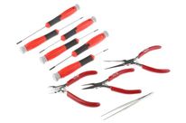10pc Precision Plier And Screwdriver Set
