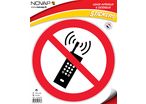 Panneau Téléphone mobile Interdit - Vinyle adhésif Ø300mm - 4031736