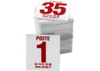 Lot de 35 plaques postes de chasse - rouge - 4630083