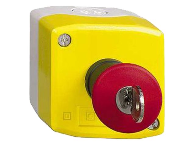 Système d’arrêt d’urgence - Coup de poing 1 ‘’O’’ + 1 ‘’F’’ déverrouillage par clé | XALK188E