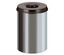 Poubelle anti-feu en inox