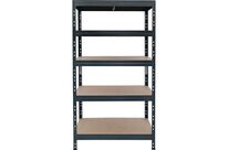 Manutan Expert - Rayonnage Léger Rapid 3 Évolution 1800x900x450 Anthracite - 5 Tablettes Aggloméré - Charge 250kg/Tablette - 10 Ans Garantie