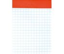 Bloc-bureau sans couverture 7,4x10,5cm petits carreaux 100 feuille 60g