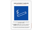 Panneau Emplacement fumeurs - Rigide 148x210mm - 4600017