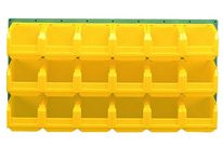 Panneau mural équipé de 18 bacs 3L jaunes - 5053034