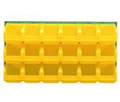 Panneau mural équipé de 18 bacs 3L jaunes - 5053034