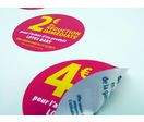 Etiquette pelable : coupon réduction