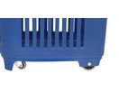 Panier magasin 4 roues 91 litres