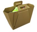 Cabas de course réutilisable en carton ondulé 