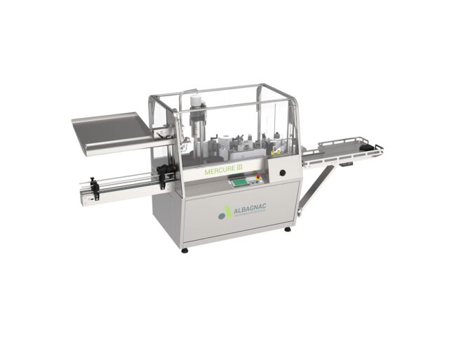 Étiqueteuse et sertisseuse automatique Monobloc | MERCURE III (4 postes)