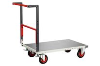 Chariots dossier repliable plateau tôle galva 400 kg