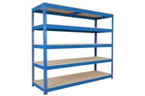 Manutan Expert - Rayonnage Charge Lourde Rapid 1 - 1980x2440x610mm - 5 Niveaux - 545kg/Niveau - Montage Facile