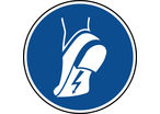 Panneau port de chaussures conductrices obligatoire