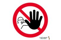 Panneau Interdiction de franchir le signal - Novap