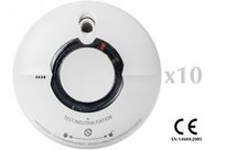 Détecteur de fumée CONNEXION RF- LITHIUM -LOT DE 10-