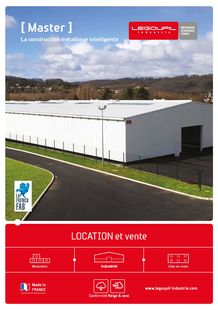 Bâtiment industriel démontable 100%acier - MASTER