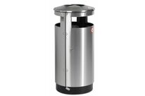 Poubelle urbaine cylindrique avec serrure automatique - Diam. 42 cm | Australia Slide 