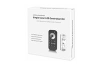 Kit Contrôleur LED Monocouleur RF 5-36V DC Max 8A avec Télécommande - Noir