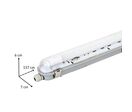 Pack de  6 - Kit de Réglette LED IP65 + Tube Néon LED 150cm T8 22W - Blanc Froid 6000K - 8000K