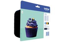 Lot de 4 Cartouches encre BROTHER LC1223 Couleur