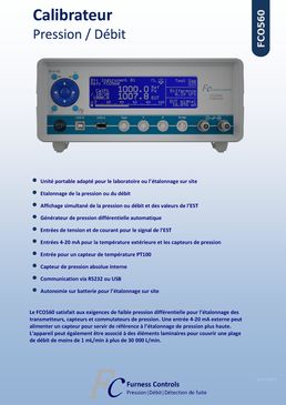 Calibrateur de Pression et Débit - FCO560