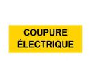 Panneau coupure électrique
