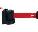 Support mural magnétique avec sangle Rouge avec logo sens interdit 4m x 50mm - 2051163