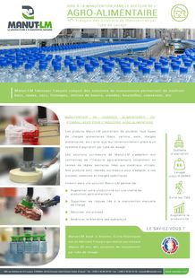 Fiche secteur Agro-alimentaire MANUT-LM