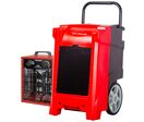 Déshumidificateur pro mobile industriel 90 L/jour en polyéthylène (PE) avec pompe de relevage et chauffage soufflant 3 kW - Efficacité optimale MW Tools BDP90WEL